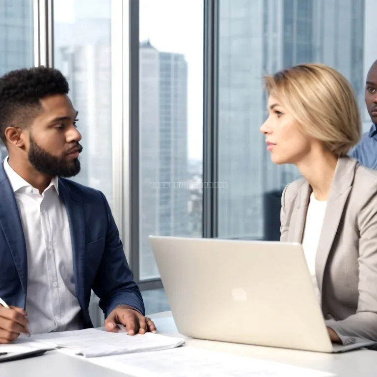 Executive reviewing leadership frameworks on a tablet